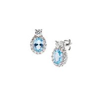 Pendientes Amen Mujer Madame in Plata Zircone EMADBBACZ
